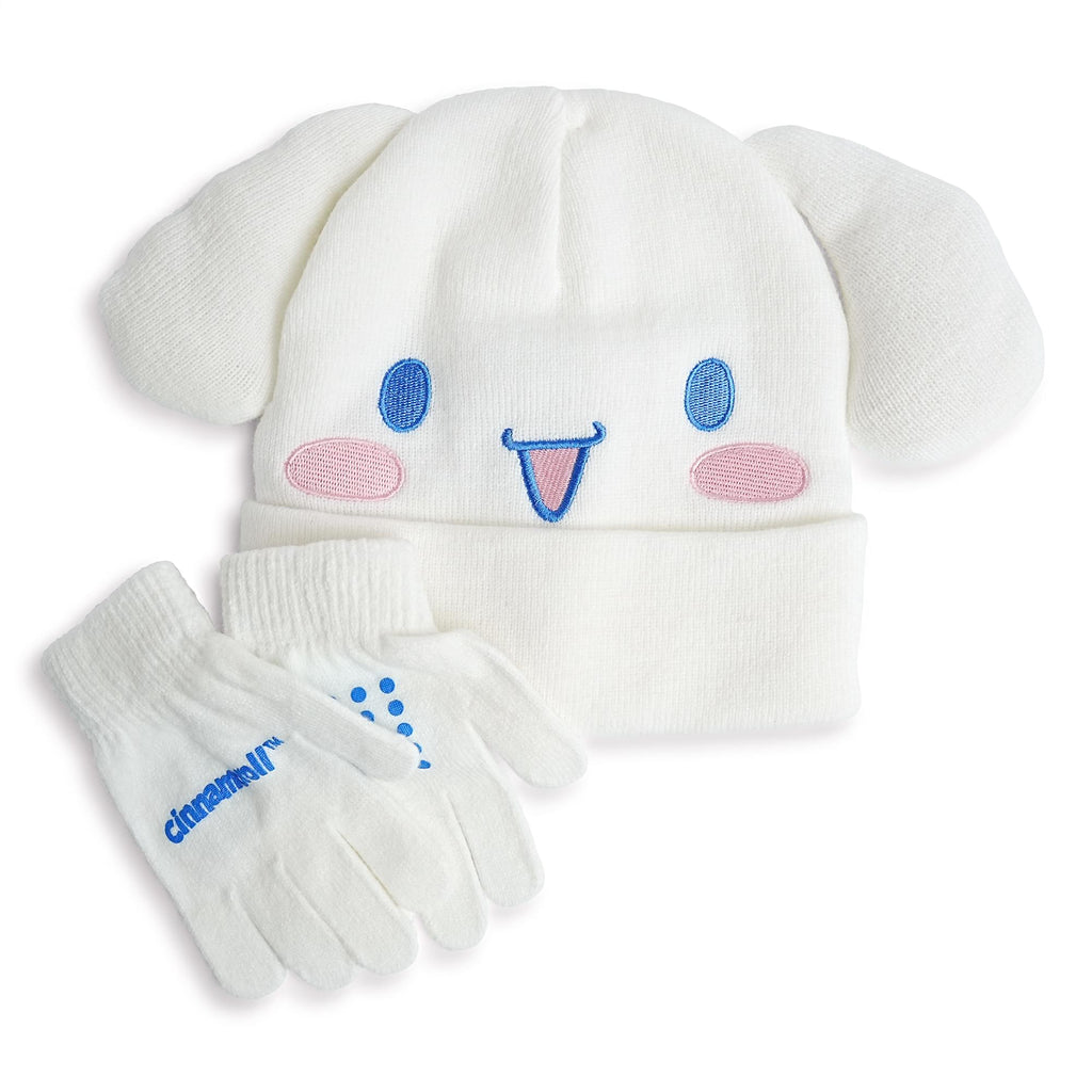 Sanrio Hello Kitty & Friends Cinnamoroll Knit Beanie & Gloves Set