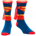 Superman Costume Crew Socks With Cape