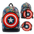 Marvel Captain America Eject Backpack & Removable Shield Bag