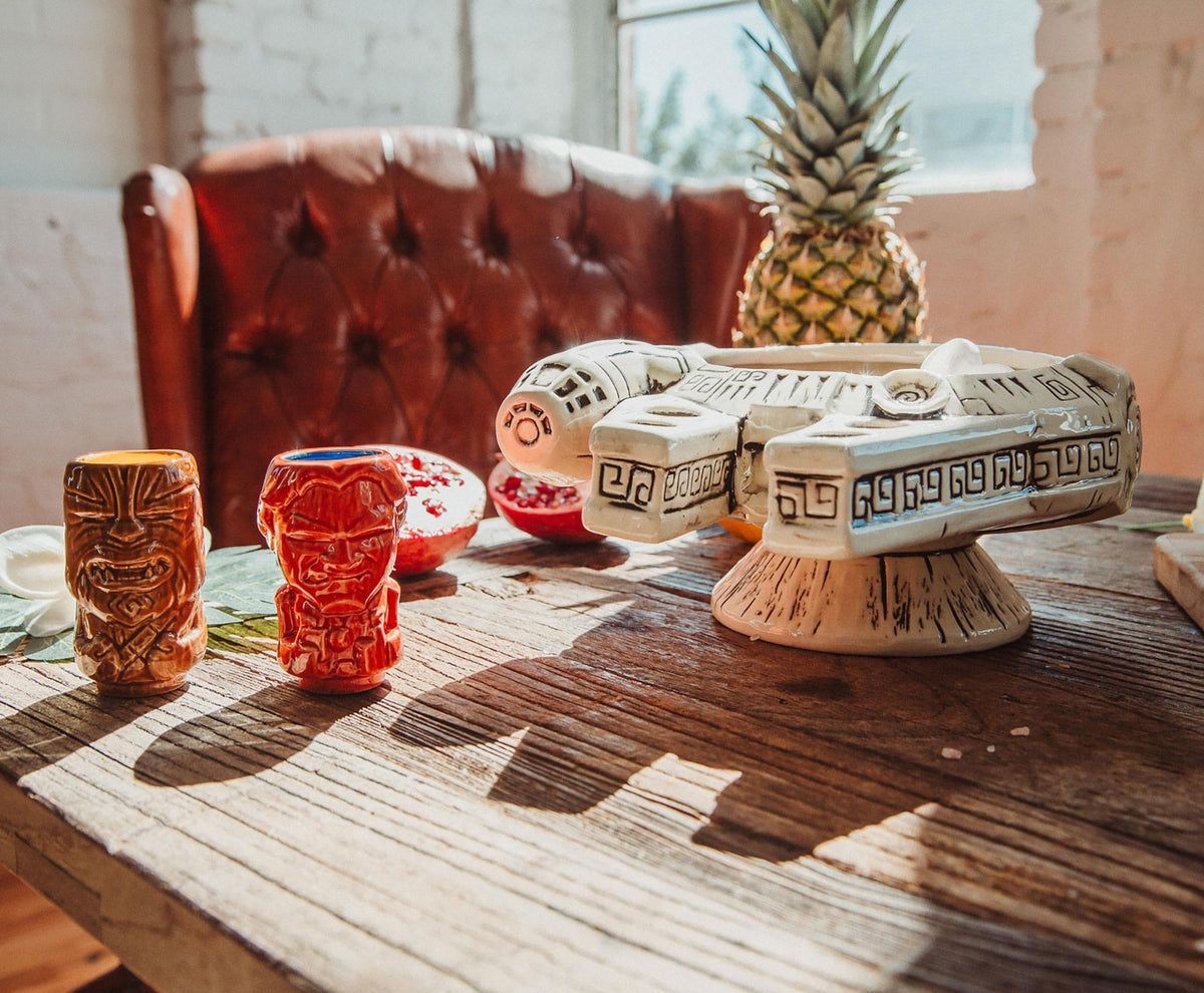 Geeki Tikis Star Wars Millennium Falcon Punch Bowl Set With Mini Muglets