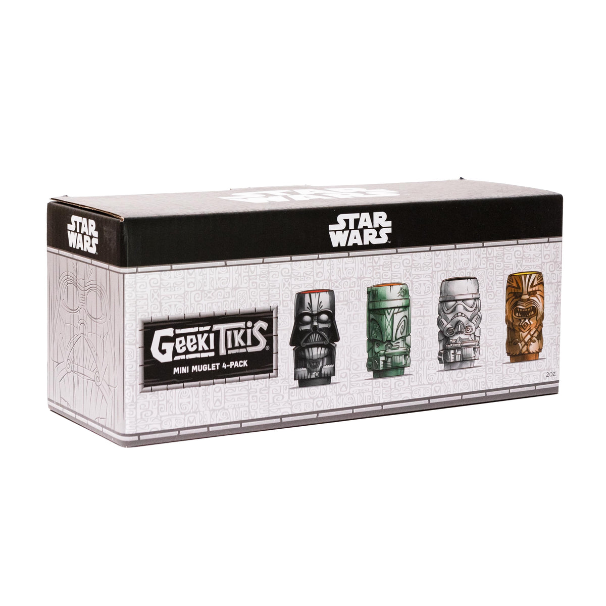 Geeki Tikis Star Wars Ceramic Mini Muglet 4-Pack | Each Holds 2 Ounces