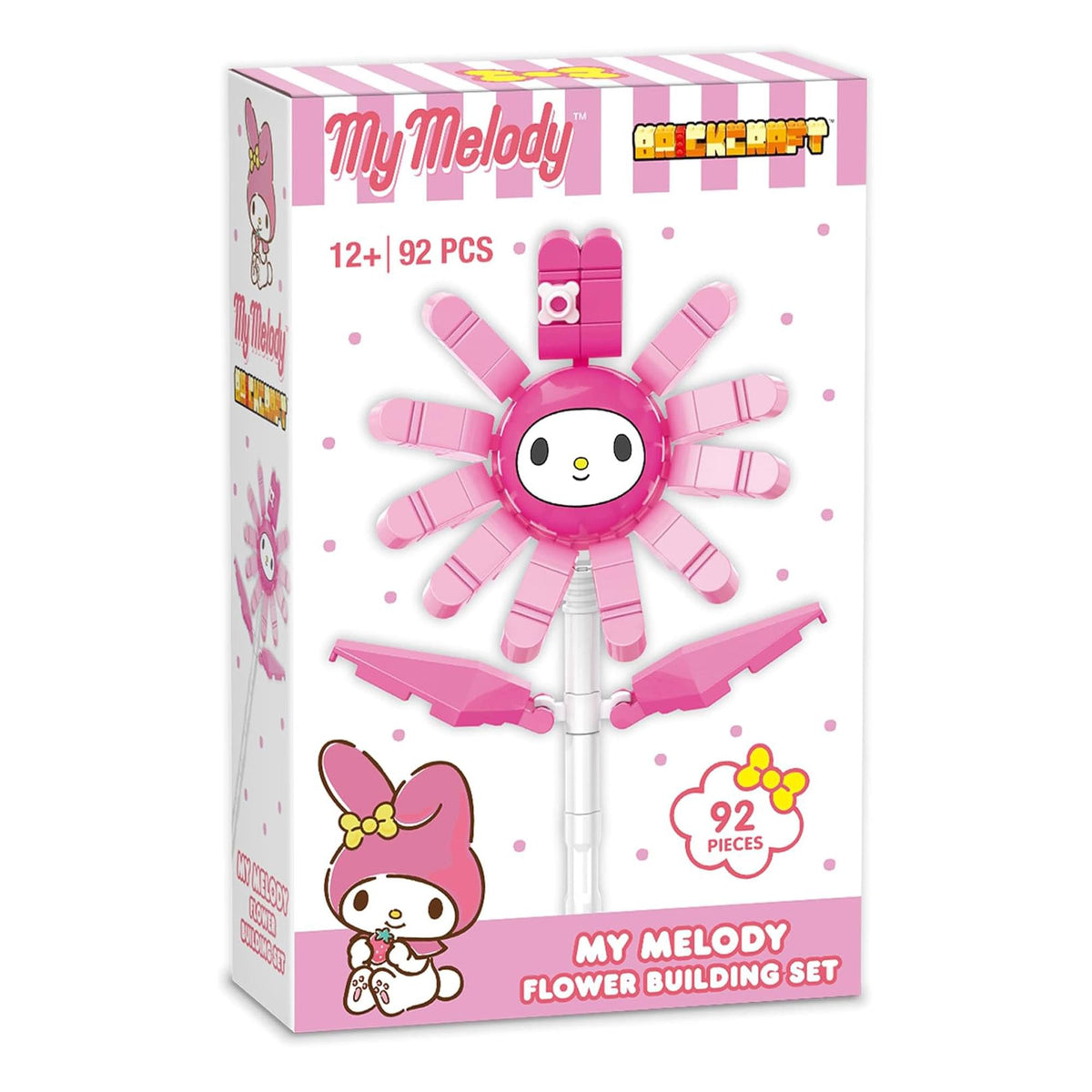 Sanrio My Melody Flower 92 Piece Brick Building Set