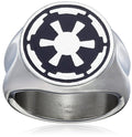 Star Wars Imperial Symbol Black/Silver Men's Ring