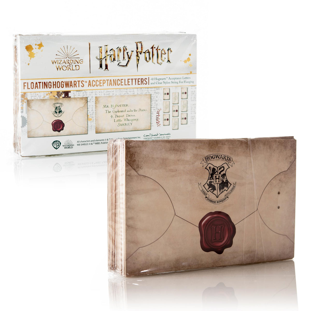 Harry Potter Floating Hogwarts Acceptance Letter Set Of 40