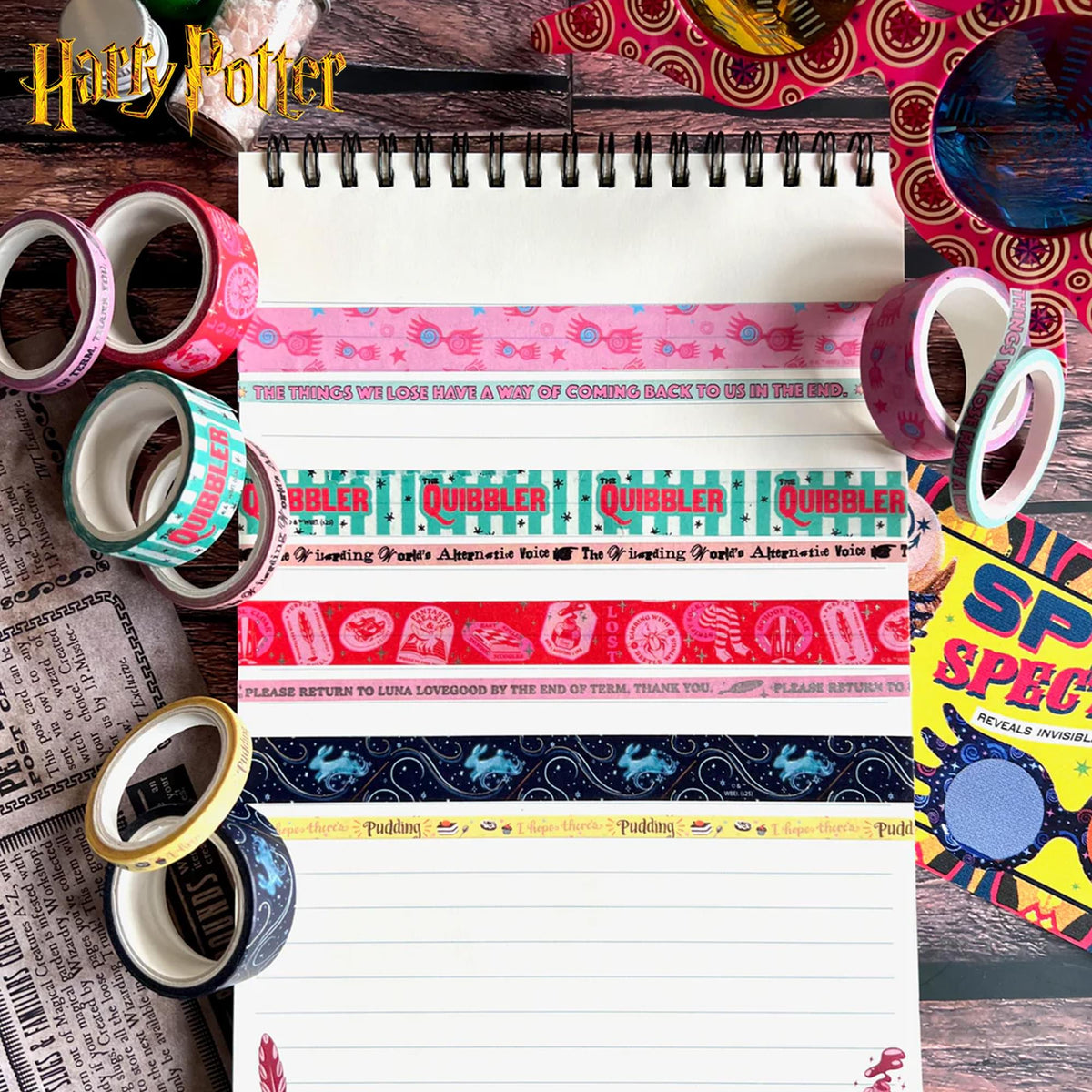 Harry Potter The Quibbler Washi Tape | Set of 8
