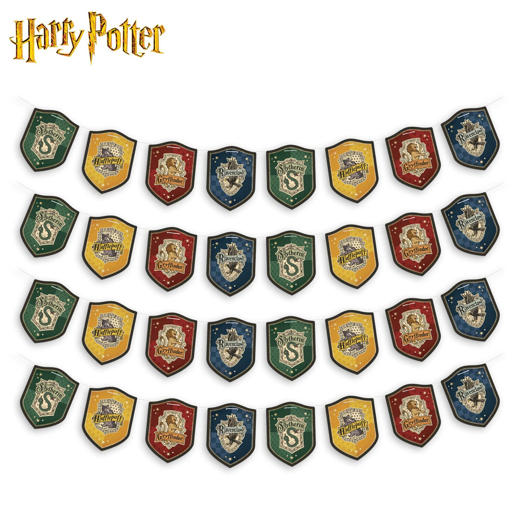 Harry Potter Hogwarts House Pride Hanging Cardstock Banners | 32 Pieces