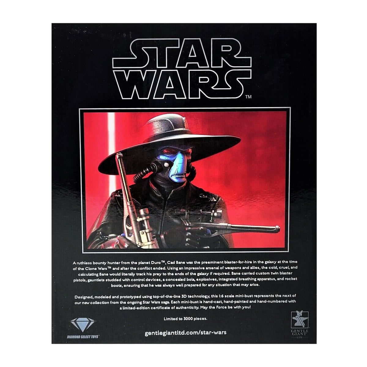 Star Wars Cad Bane 6 Inch Resin Bust