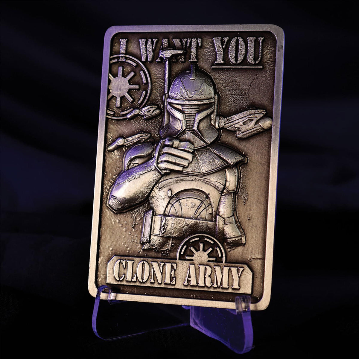 Star Wars: The Clone Wars Captain Rex Limited Edition Embossed Metal Ingot