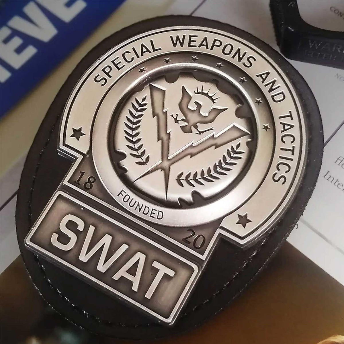 DC Dark Knight Trilogy Gotham City SWAT Badge Limited Edition Metal Replica
