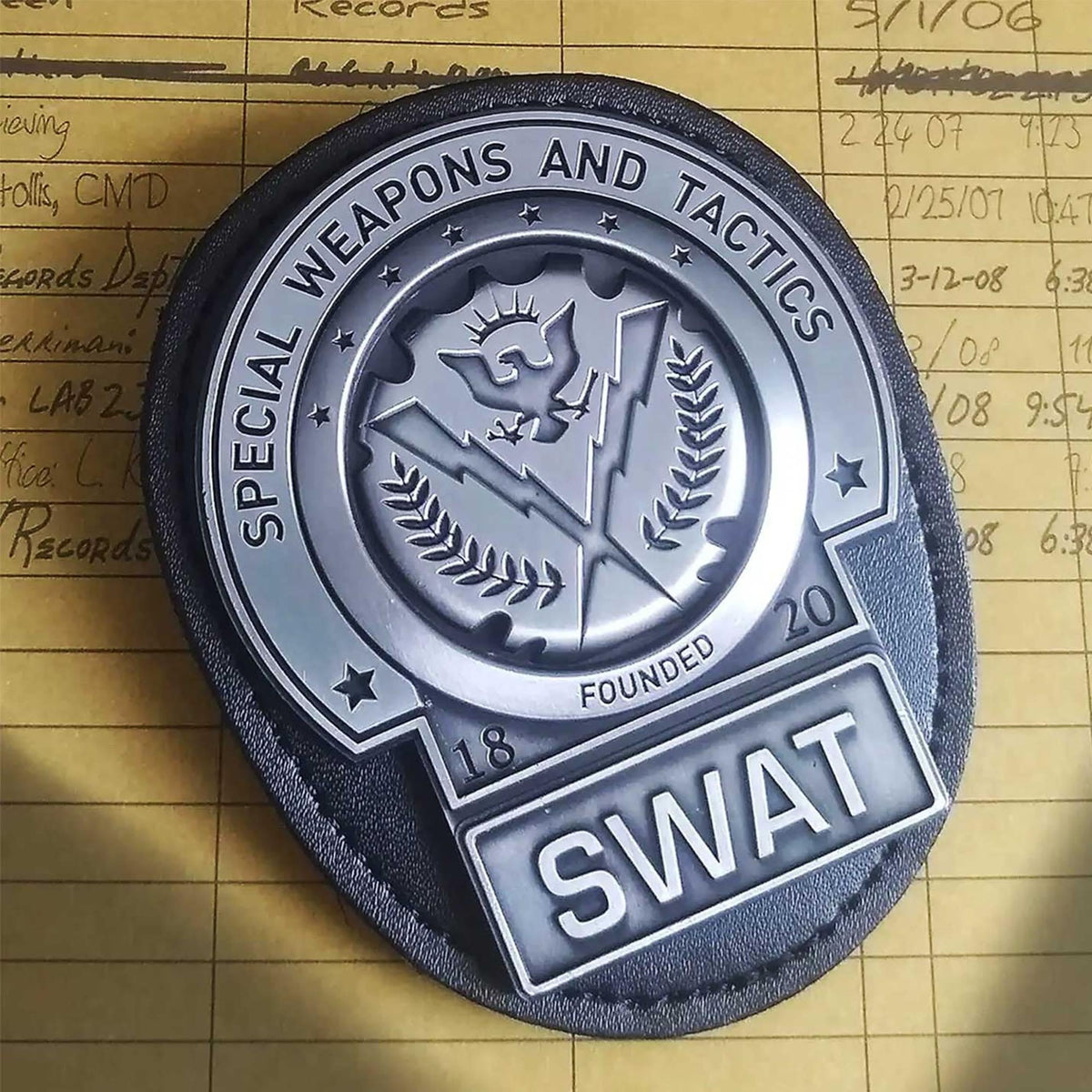DC Dark Knight Trilogy Gotham City SWAT Badge Limited Edition Metal Replica