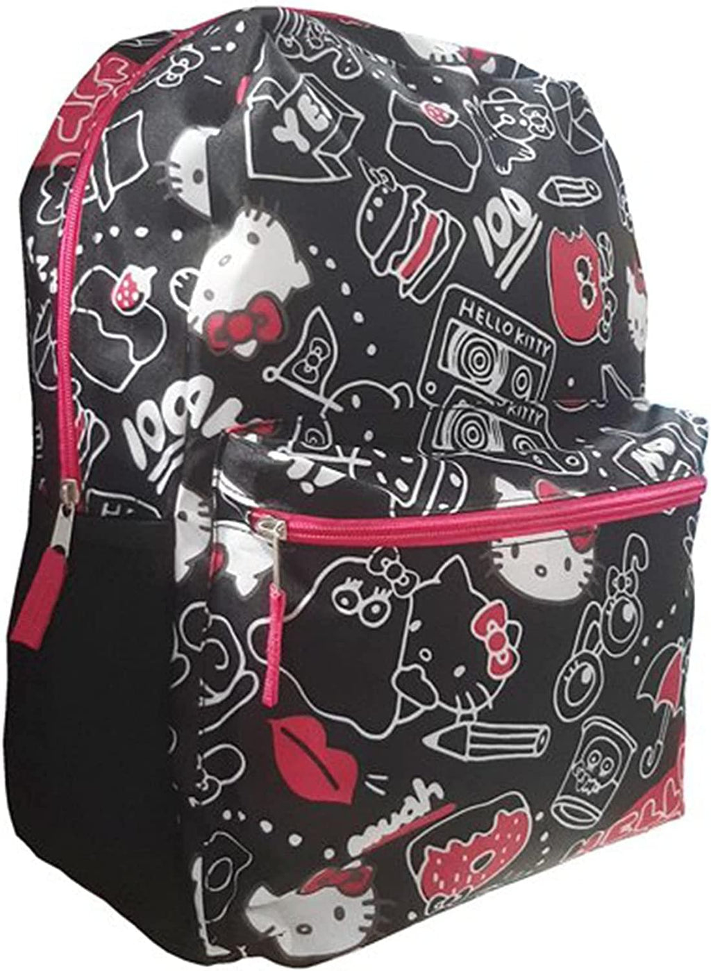 Sanrio Hello Kitty Black Allover Print 16 Inch Kids Backpack