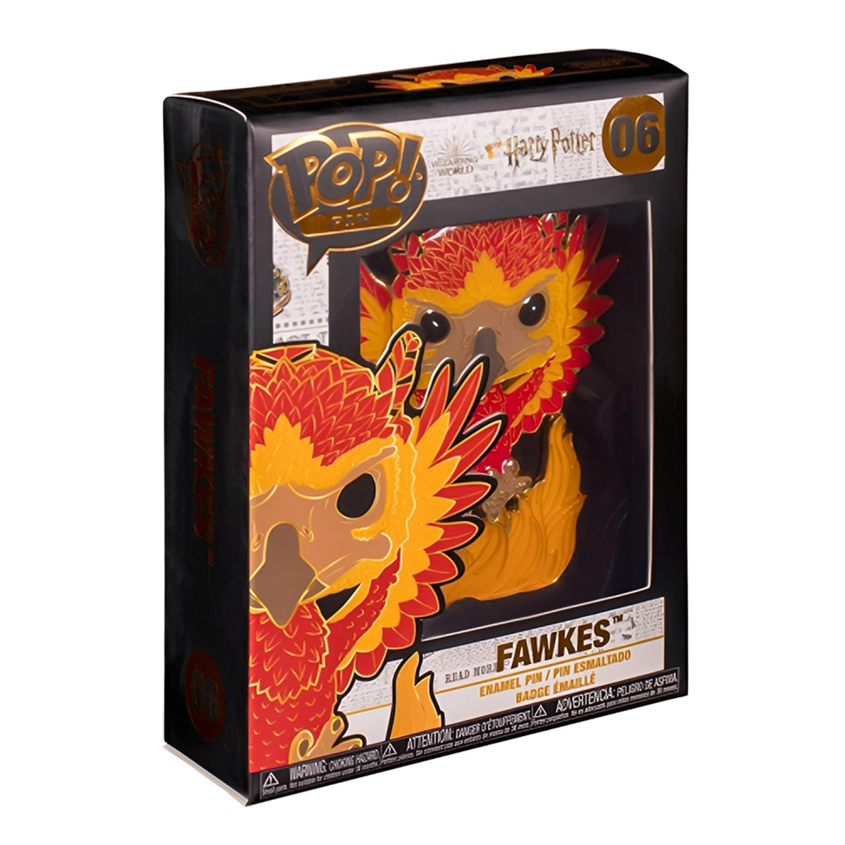 Harry Potter Funko POP Pin Large Enamel Pin | Fawkes