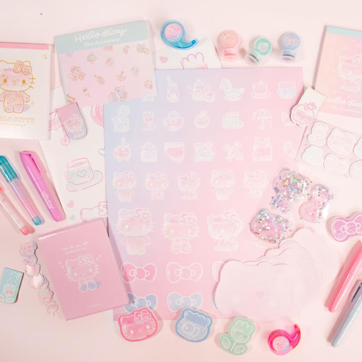 Sanrio Hello Kitty x STMT 50th Anniversary Mini Collectible Stationary Set