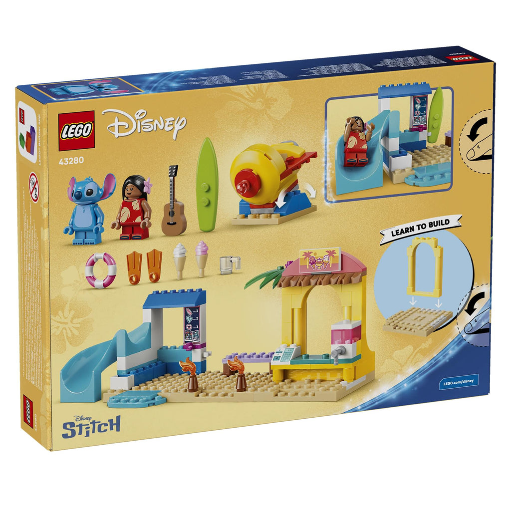 Disney Lilo & Stitch LEGO 43280 Beach Fun 113-Piece Building Set