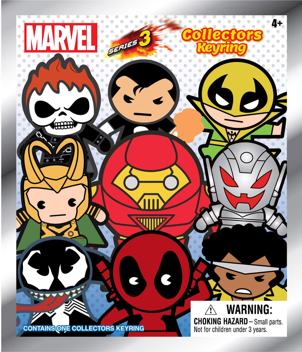 Marvel Blind Bagged 3D Foam Figural Keychain: Series 3