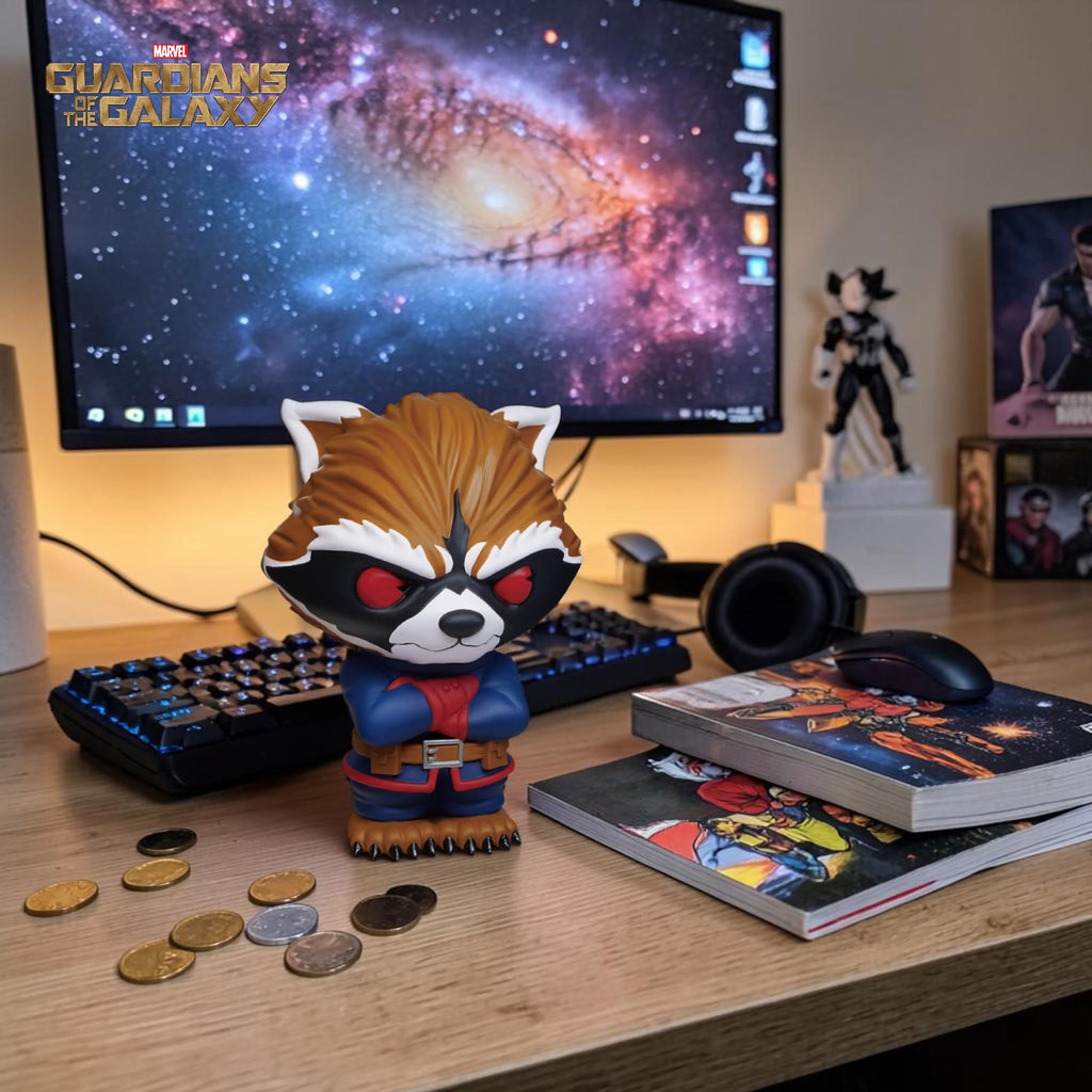 Marvel Guardians Of The Galaxy Rocket 9-Inch PVC Figural Bank