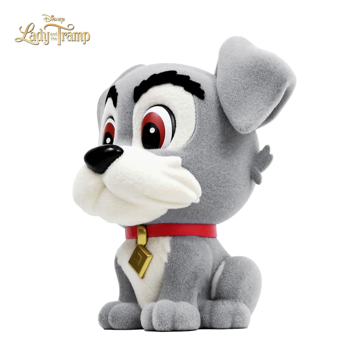 Disney Lady & The Tramp Tramp 9-Inch Flocked PVC Figural Bank