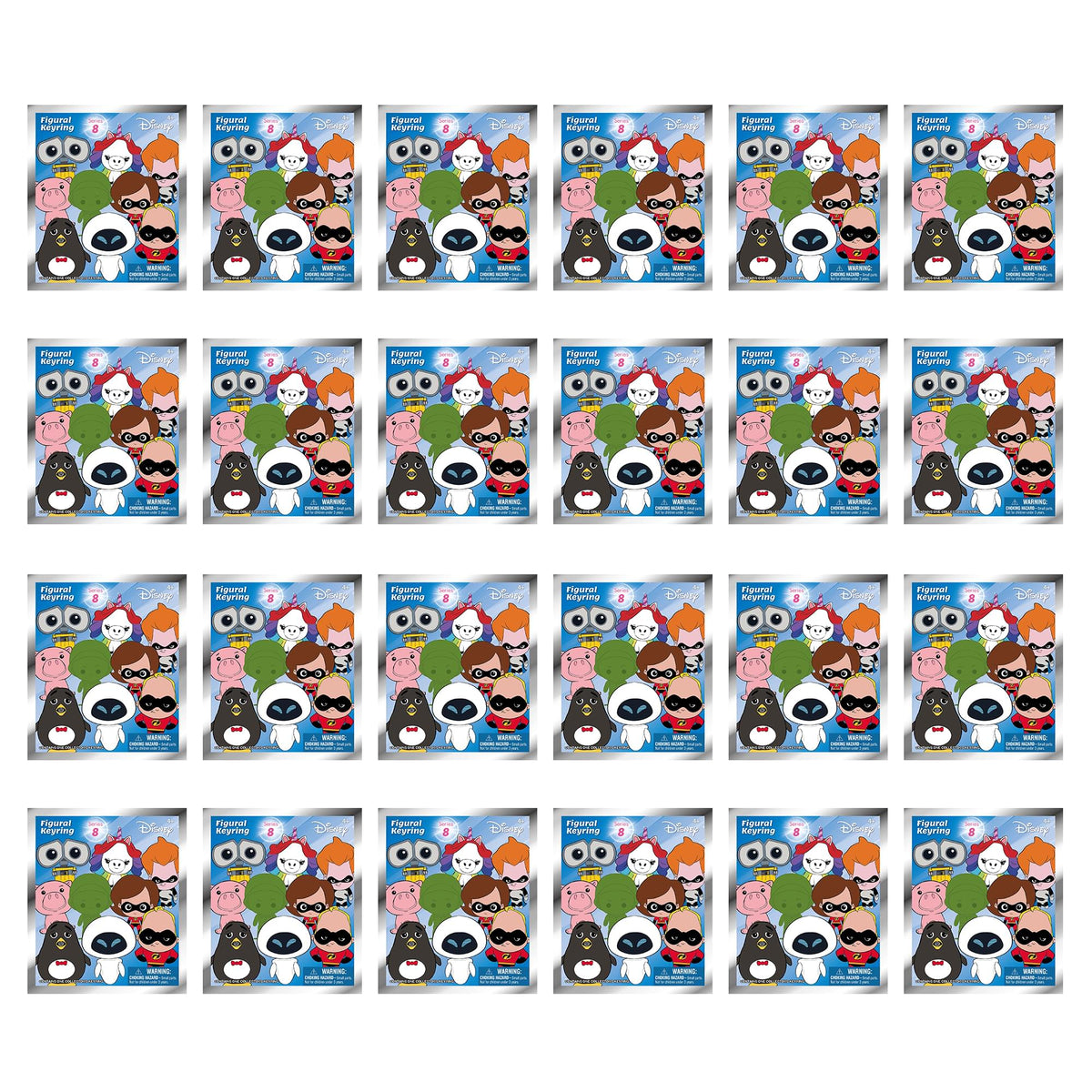 Disney Series 8 Blind Bag Foam Figural Key Ring | Case of 24