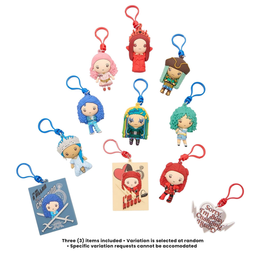 Disney Descendants Series 1 Blind Bag 3D Foam Bag Clip | 3 Random