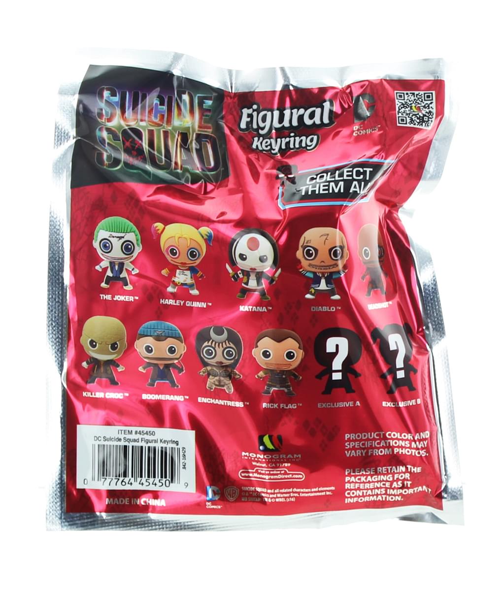 Suicide Squad Blind Bag Key Chain, One Random