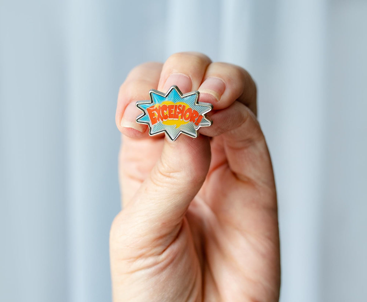 Stan Lee Excelsior Enamel Collector Pin