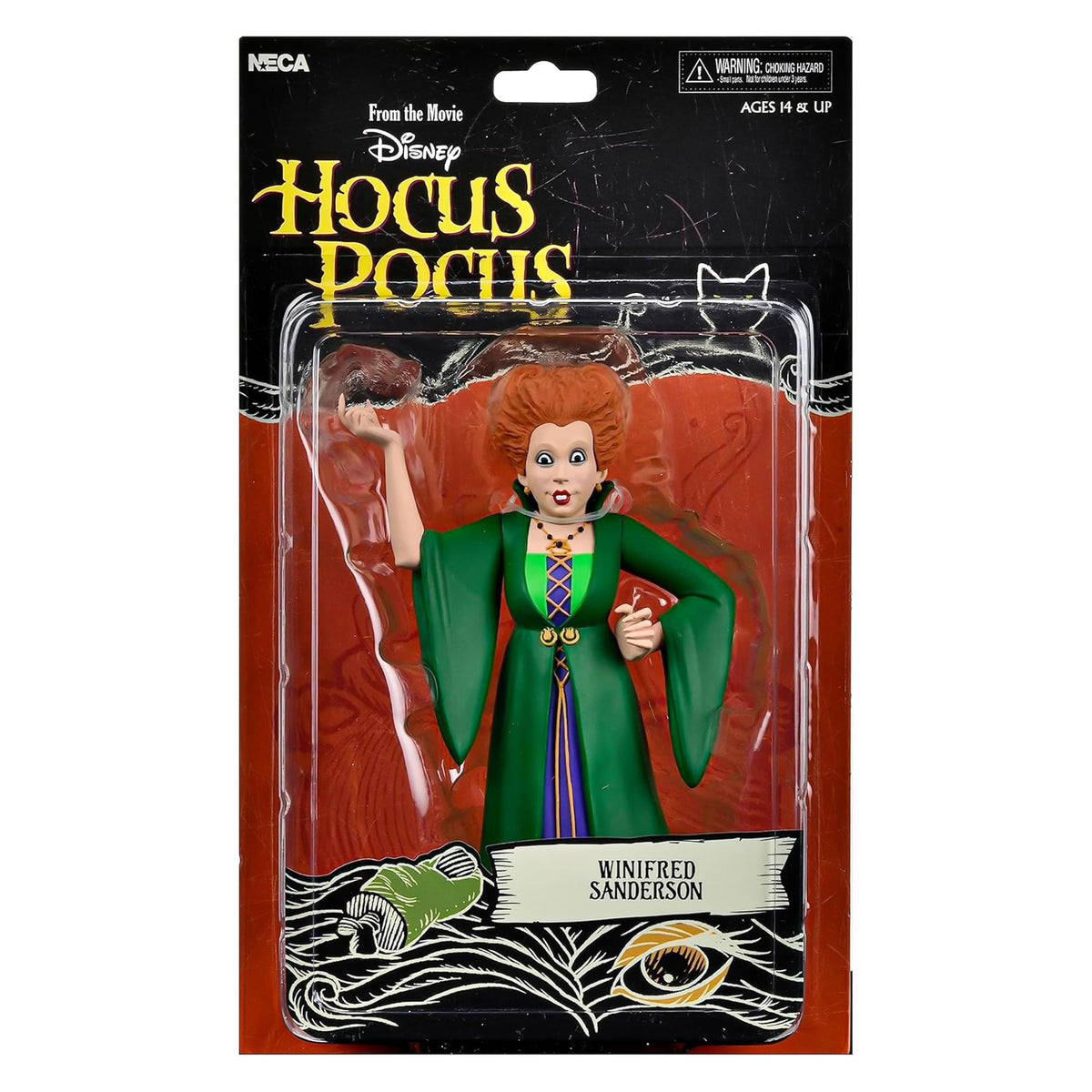 Disney Hocus Pocus Toony Terrors 6 Inch Scale Action Figure | Winifred Sanderson