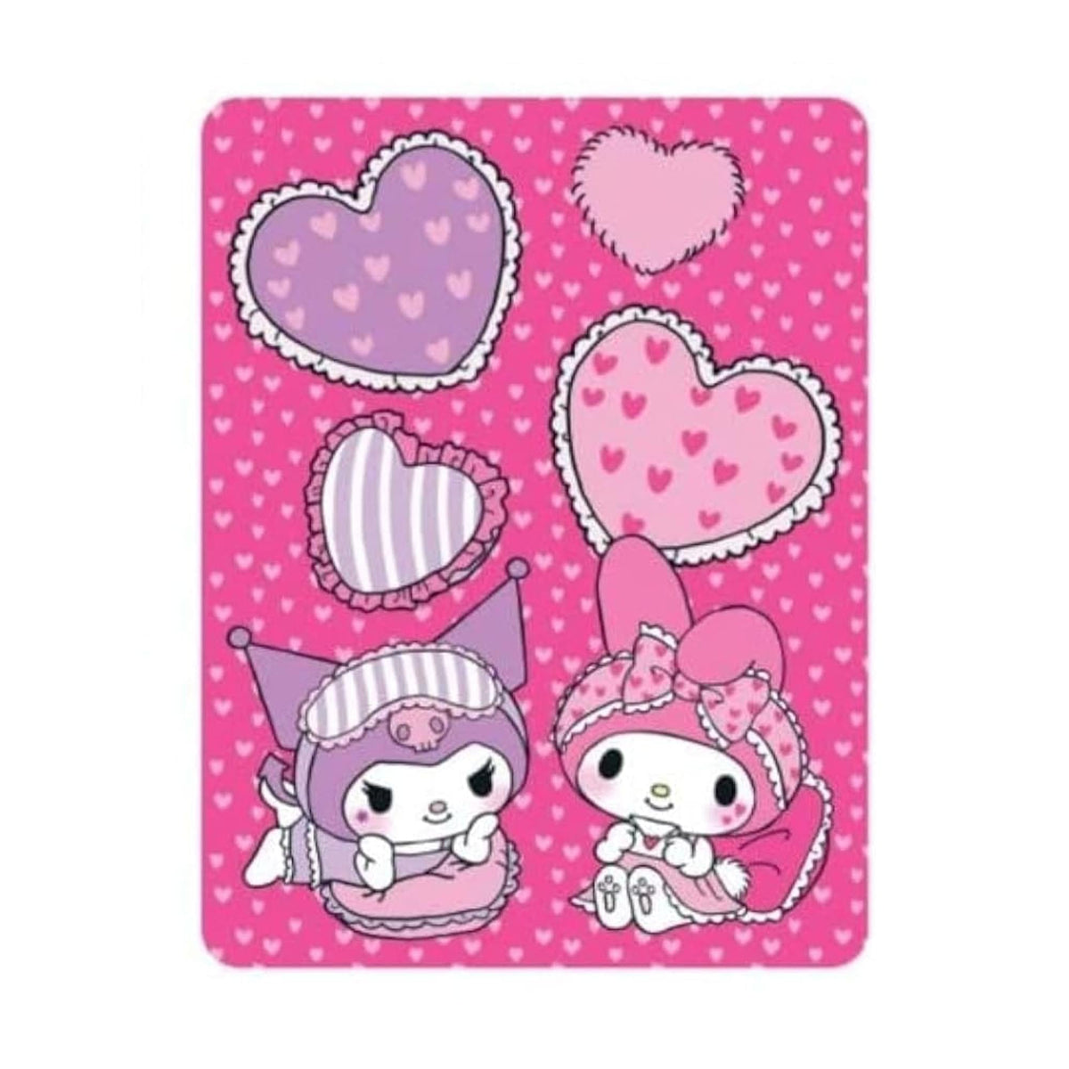 Sanrio My Melody & Kuromi 45 x 60 Inch Fleece Throw Blanket