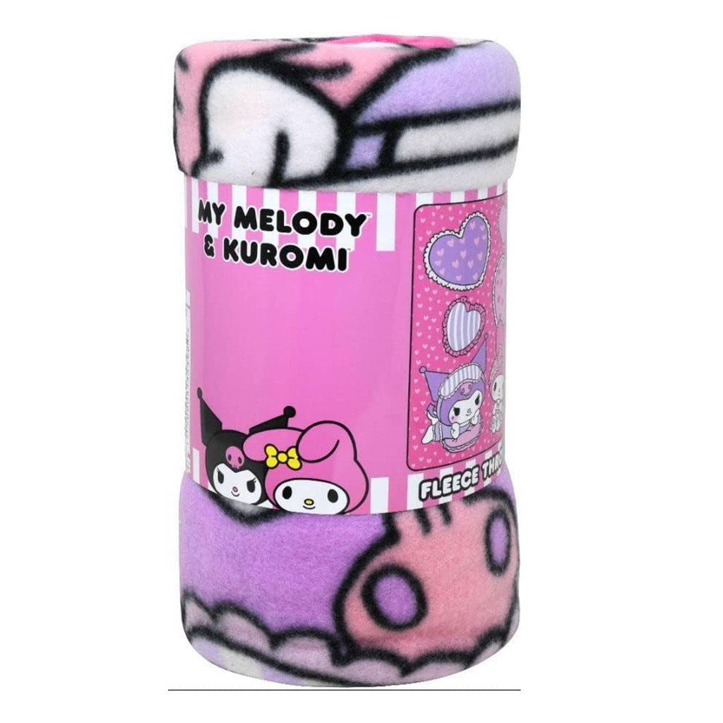 Sanrio My Melody & Kuromi 45 x 60 Inch Fleece Throw Blanket