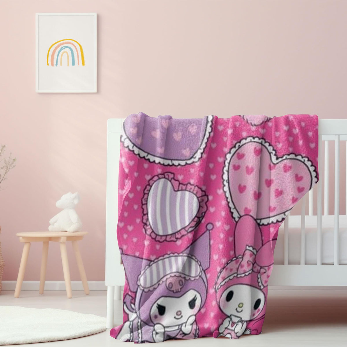 Sanrio My Melody & Kuromi 45 x 60 Inch Fleece Throw Blanket
