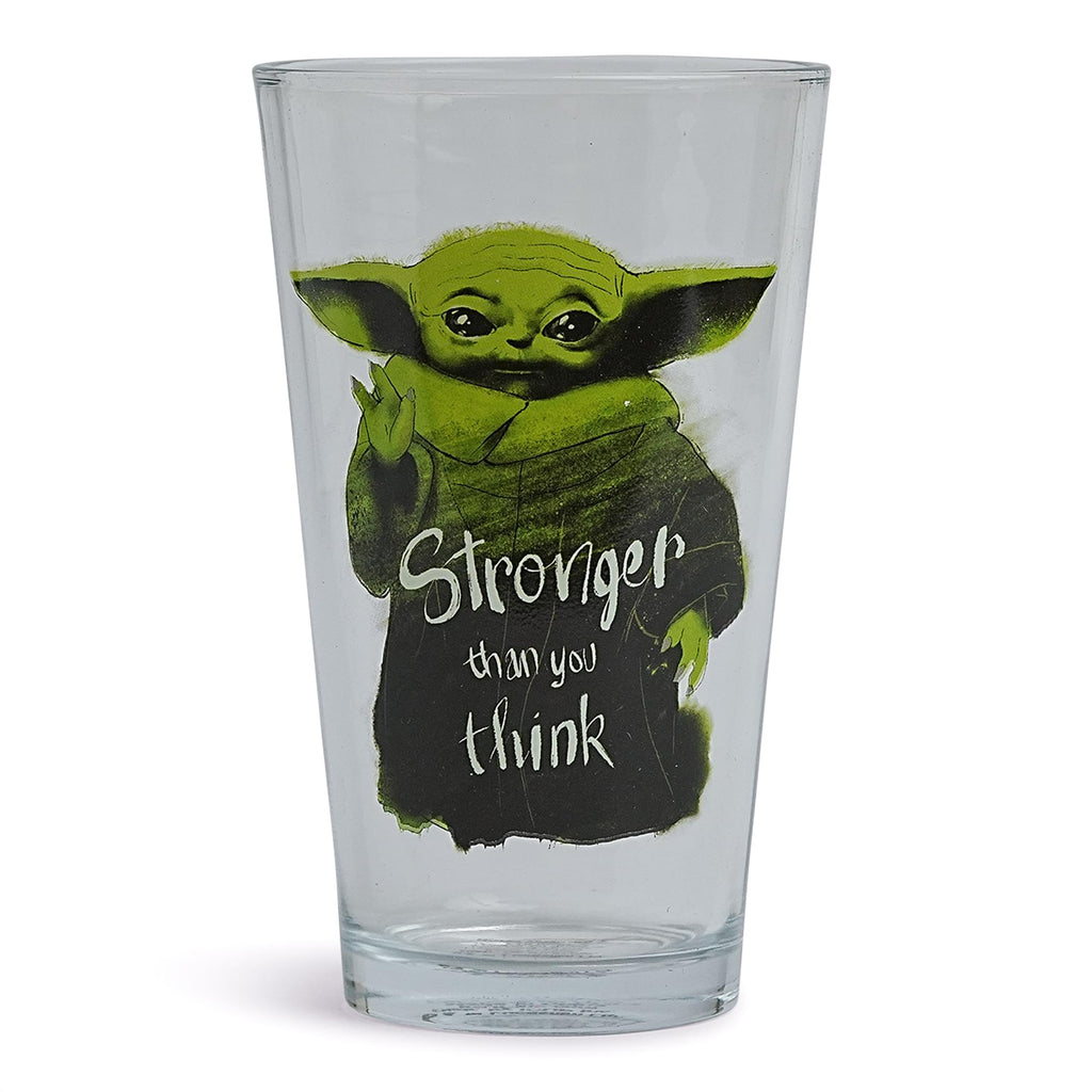 Star Wars Grogu "Stronger Than You Think" 16oz Pint Glass
