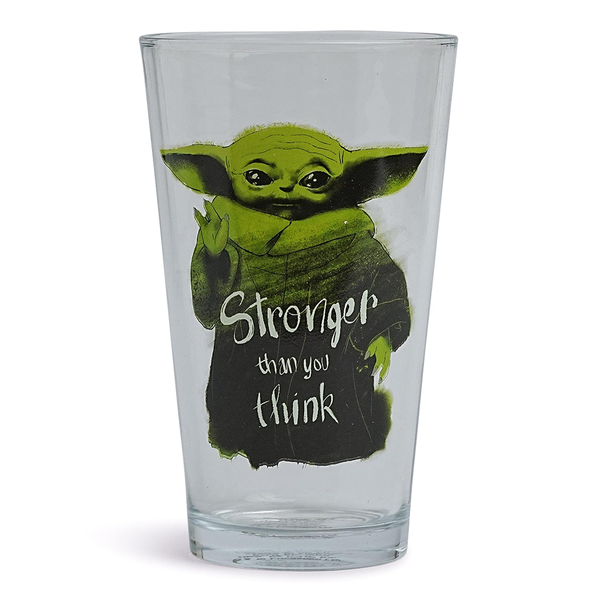 Star Wars Grogu "Stronger Than You Think" 16oz Pint Glass