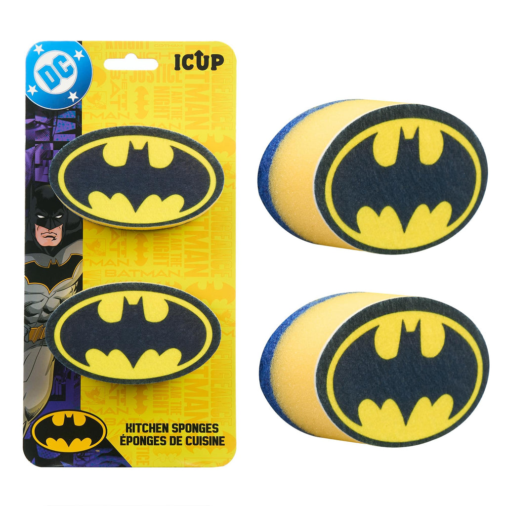DC Comics Batman Logo Kitchen Sponges | 2 Pack