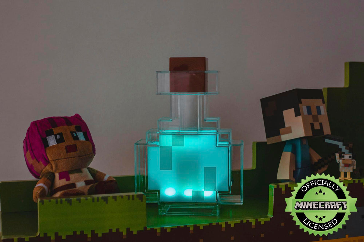 Minecraft Potion Bottle Color-Changing LED Mood Light | 7 Inches Tall