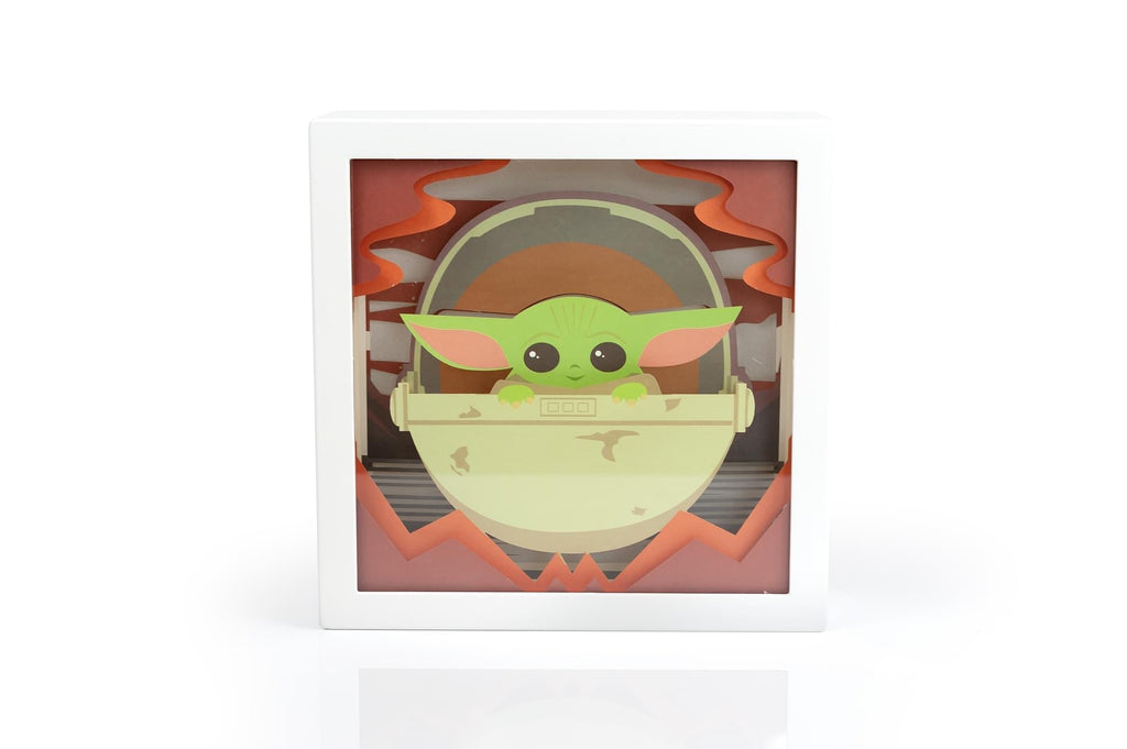 Star Wars: The Mandalorian, The Child 3D Mini Shadow Light Box | 6 x 6 Inches