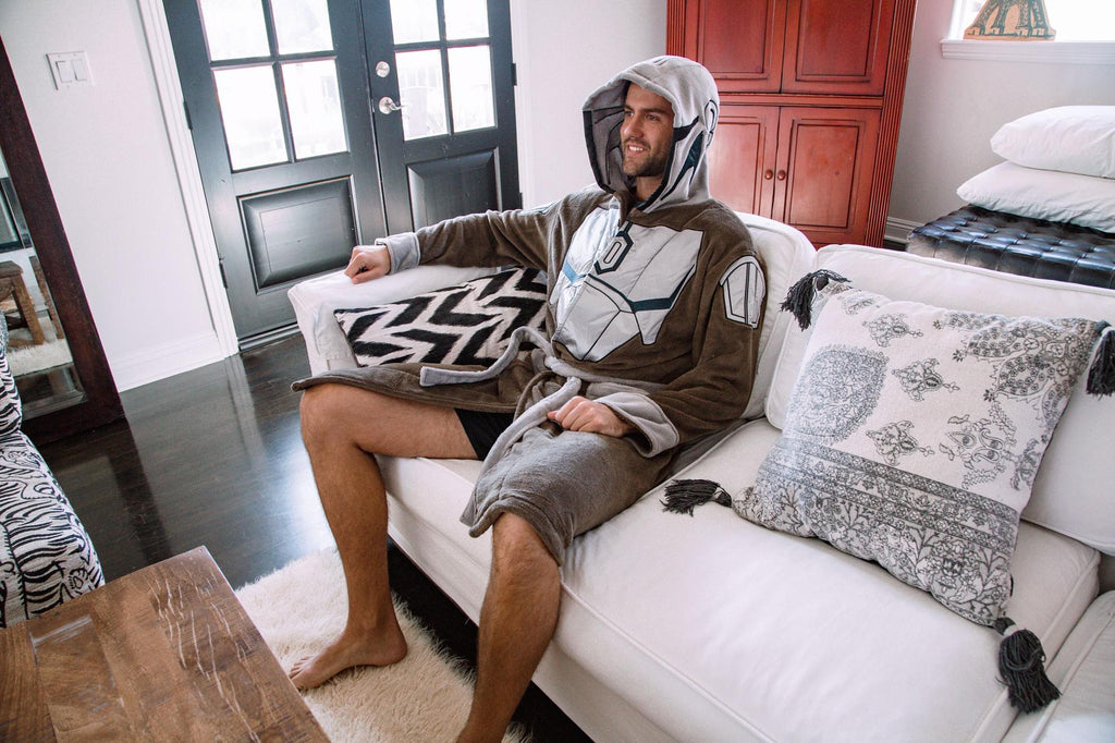 Star Wars: The Mandalorian Bounty Hunter Bathrobe for Adults