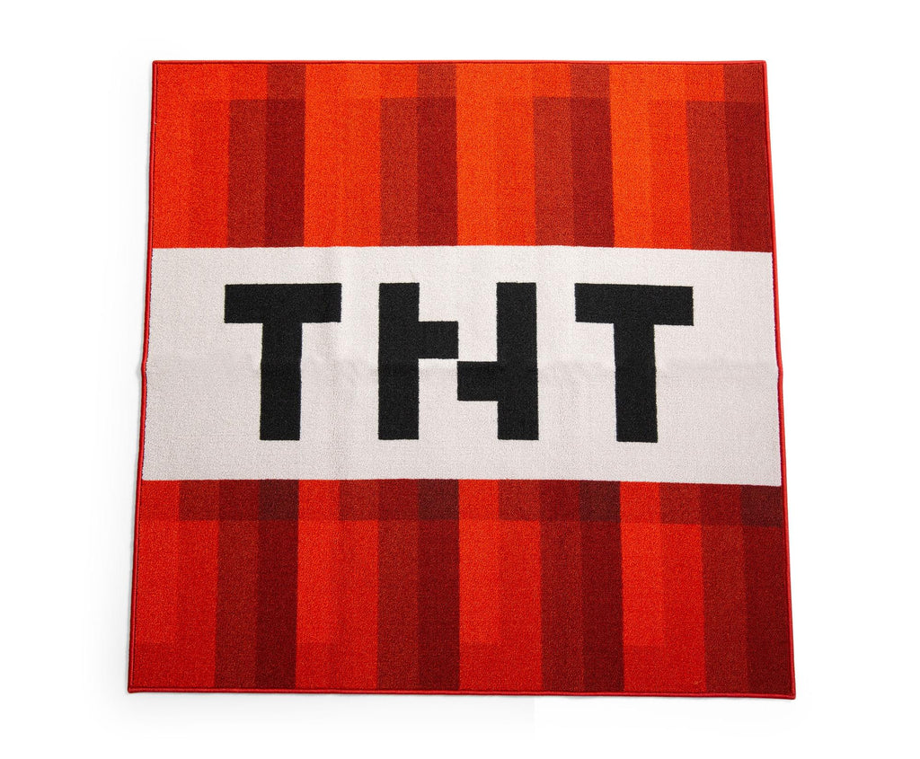Minecraft Red TNT Block Square Area Rug | 52 Inches