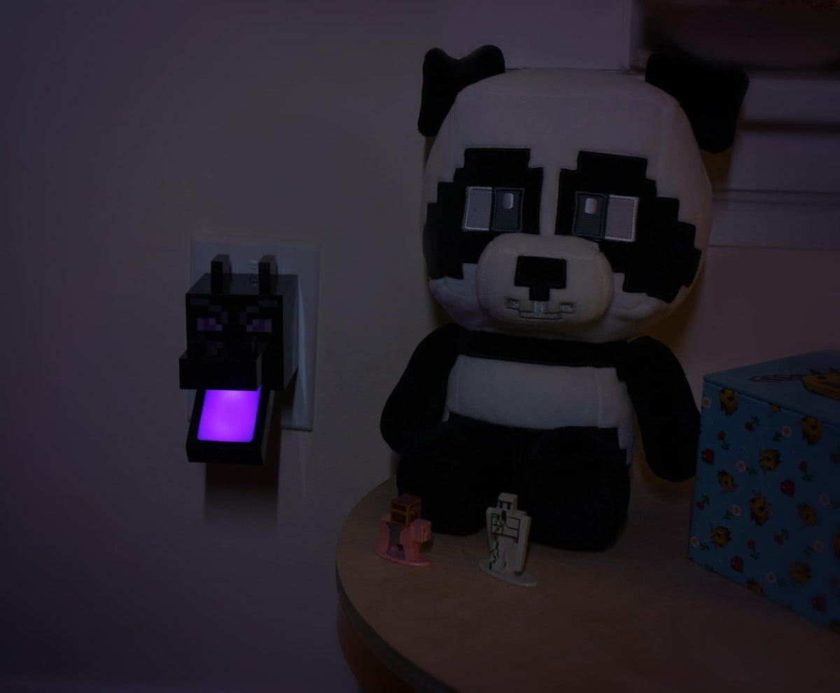 Minecraft Purple Ender Dragon Plug-In Nightlight with Auto Dusk to Dawn Sensor