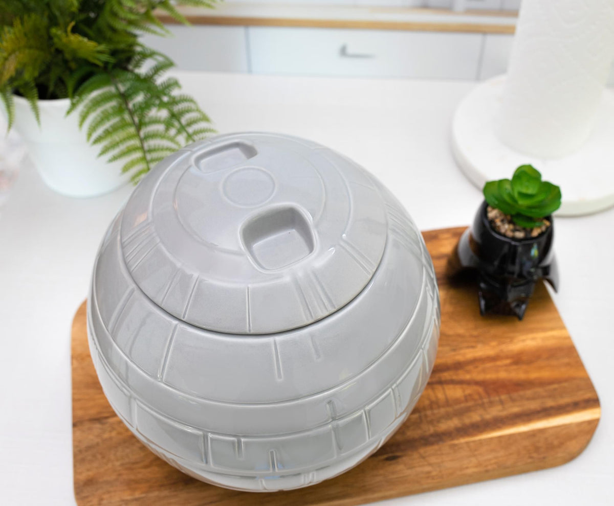 Star Wars Death Star Ceramic Cookie Jar Container | 10 Inches Tall