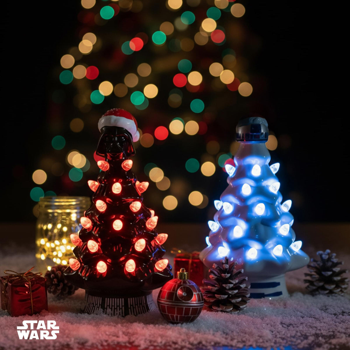 Star Wars R2-D2 Light-Up Ceramic Christmas Tree | 6 Inches Tall