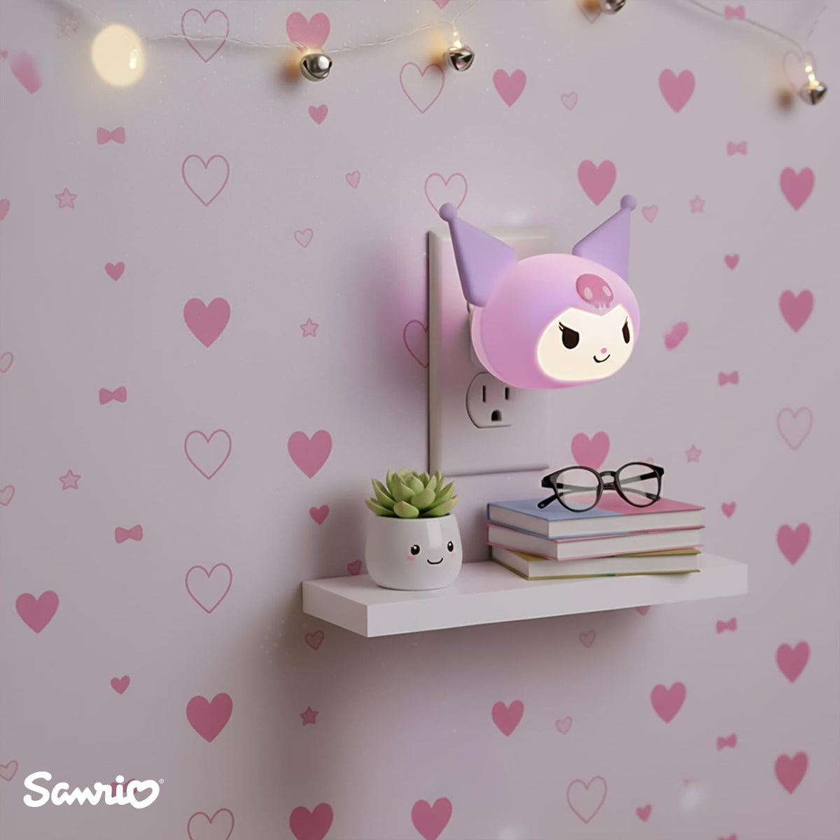 Sanrio Kuromi Face Plug-In Nightlight