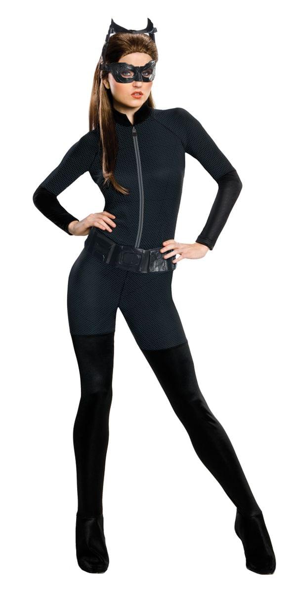 Catwoman Jumpsuit & Eye Mask Costume Adult