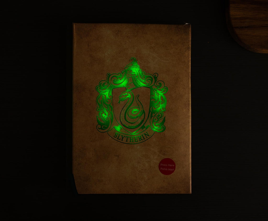 Harry Potter House Slytherin Light-Up Hardcover Notebook | 5.5 x 8 Inches