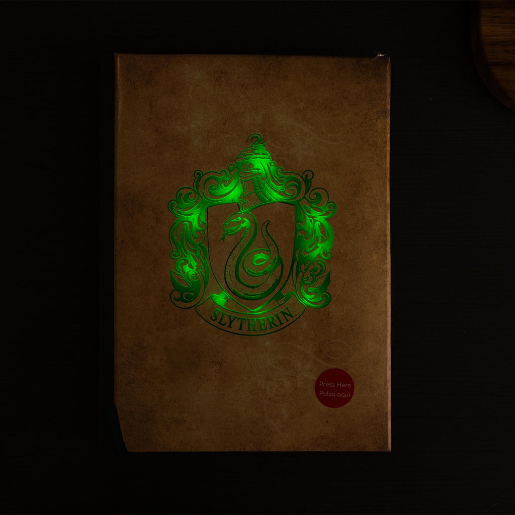 Harry Potter House Slytherin Light-Up Hardcover Notebook | 5.5 x 8 Inches