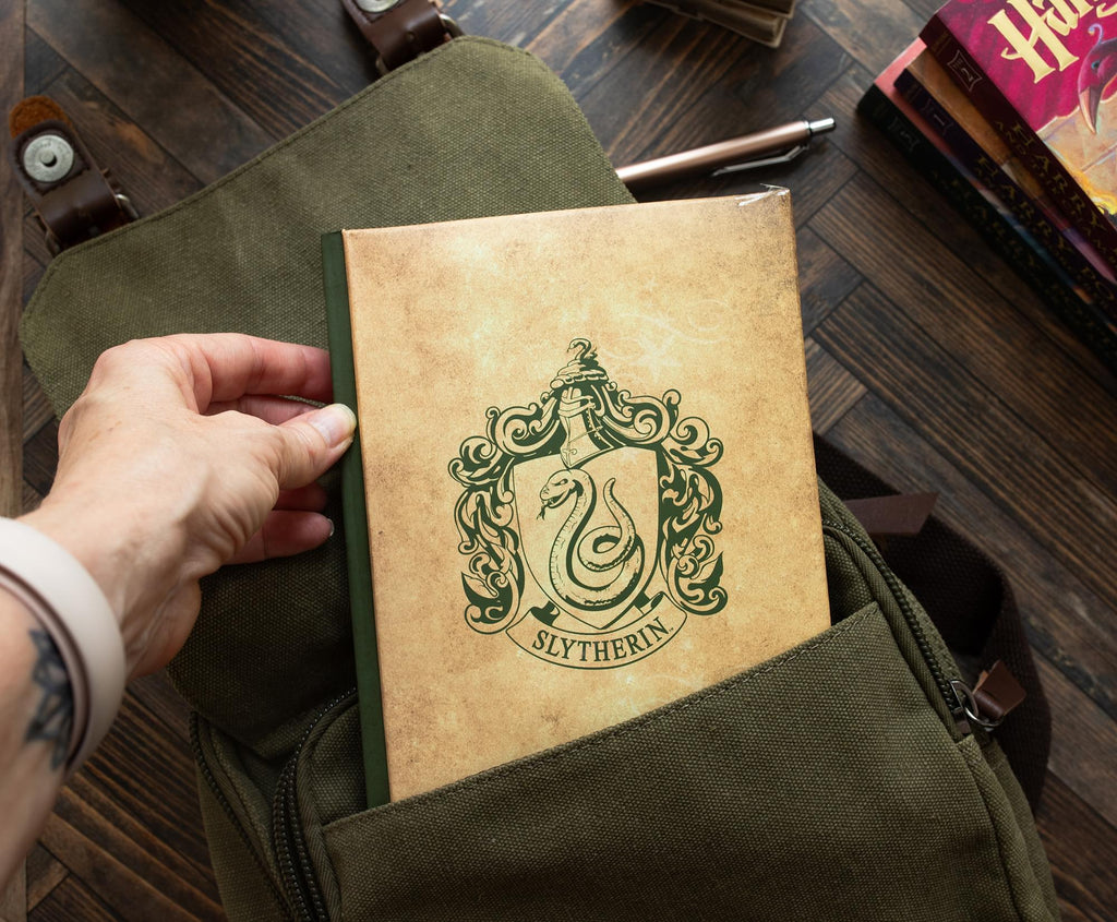 Harry Potter House Slytherin Light-Up Hardcover Notebook | 5.5 x 8 Inches