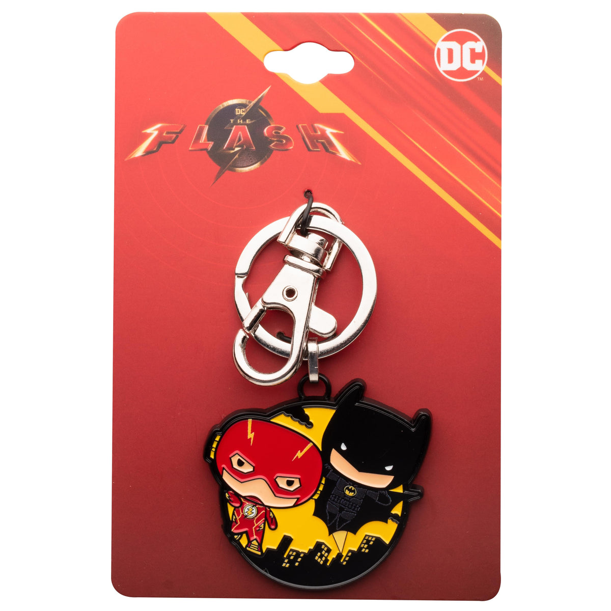 DC Comics The Flash and Batman Chibi Keychain
