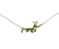 Marvel Studios Loki Alligator Pendant Necklace with Gold Chain