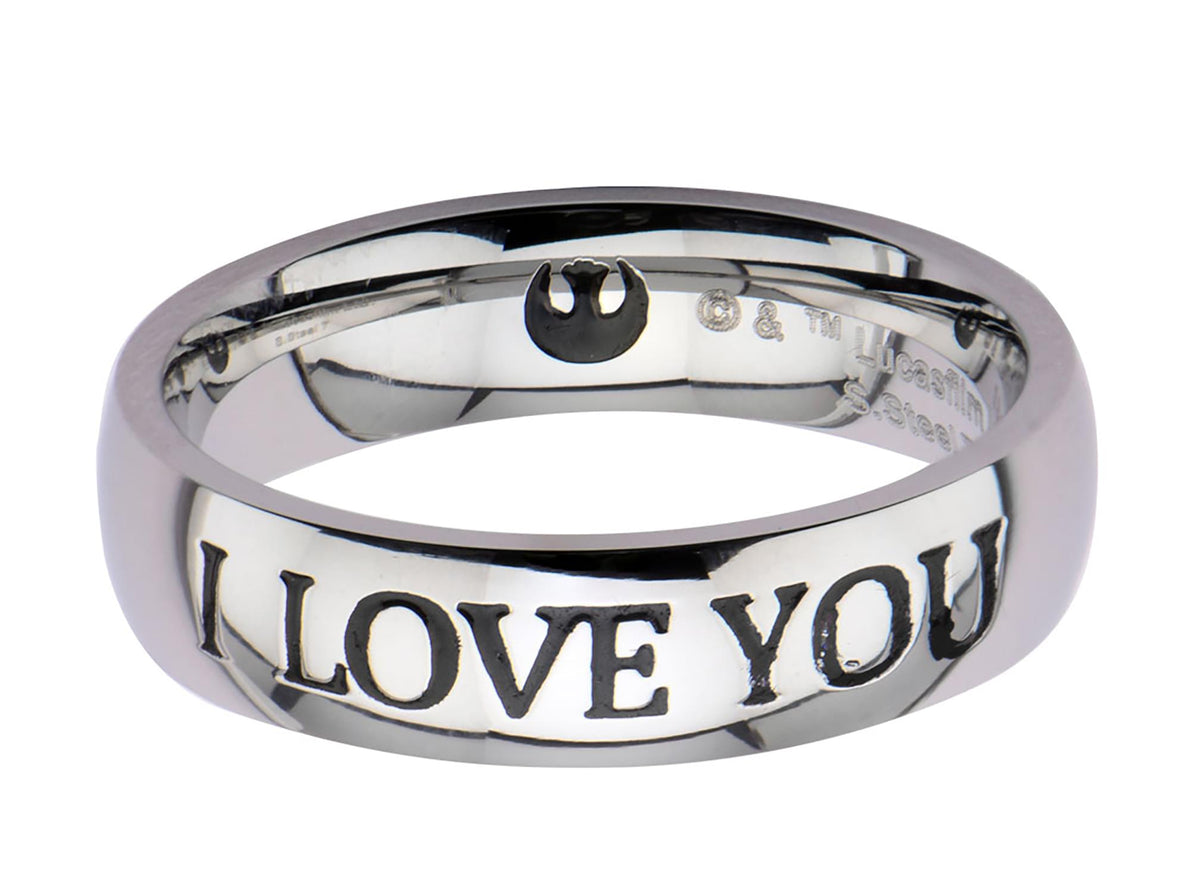 Star Wars I Love You Stainless Steel Unisex Ring