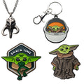 Star Wars: Mandalorian The Child "Baby Yoda" Bundle | Keychain, Necklace, Pins