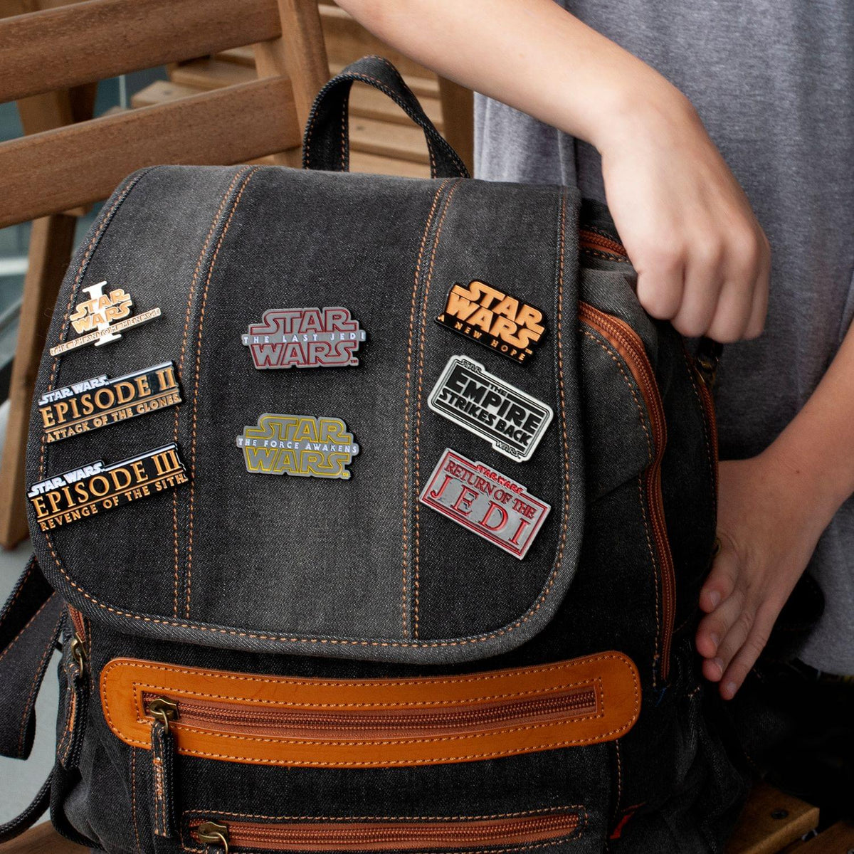 Star Wars Movie Title Pin Collection | Exclusive Poster Title Pin From Each Film