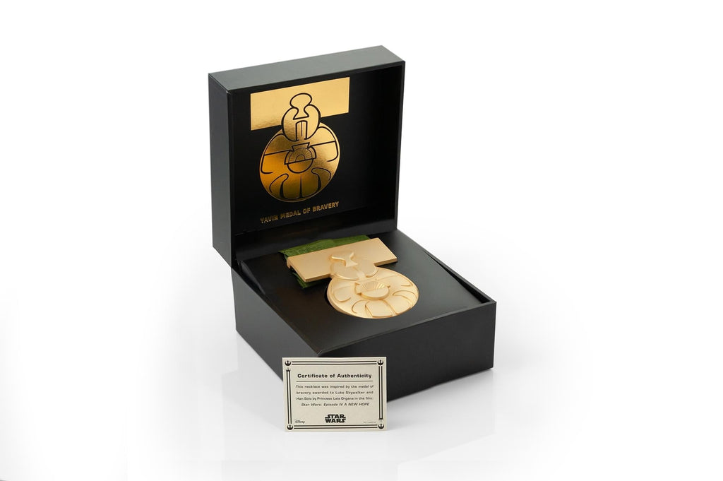 Star Wars Medal of Yavin Gold Plated 1:1 Scale Licensed Prop Replica